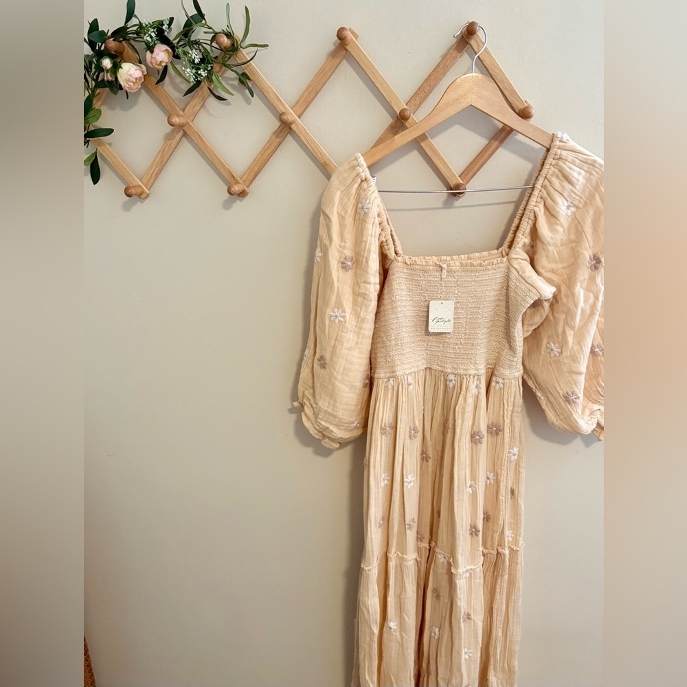 NWT-Free People Cream Dahlia Dress